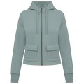 Dames Hoodie Full Zip Native Spirit Ecologisch NS409 Jade Green